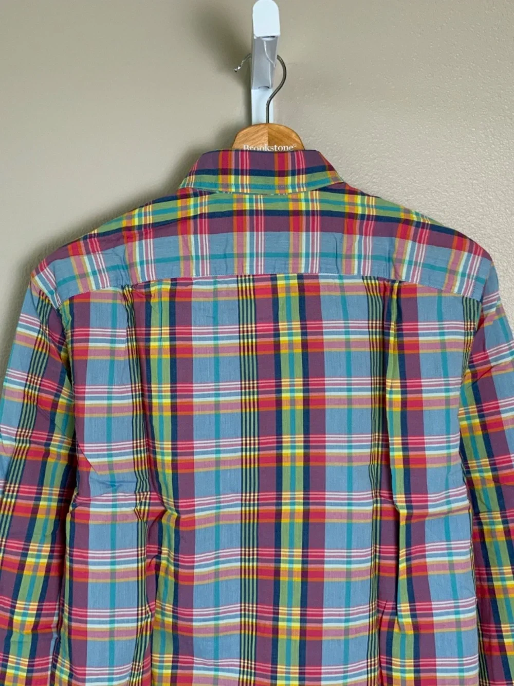 J. Crew Slim Madras Plaid Button Down Oxford Shirt